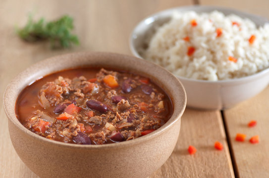 Chilli Con Carne With Rice