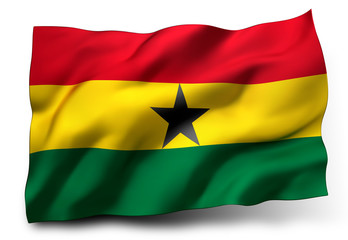 flag of Ghana - obrazy, fototapety, plakaty