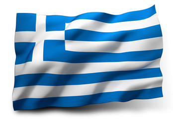 Obraz premium flaga Grecji