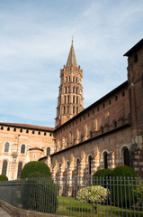 Fototapeta na wymiar Church of Saint Sernin, Toulouse, France