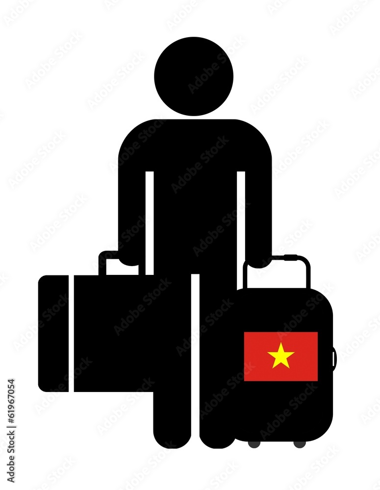 Poster Touriste vietnamien