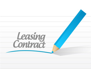 leasing contract message illustration design