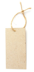 étiquette carton ficelle