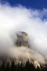 El Capitan in Dramatic Clouds, Yosemite Valley