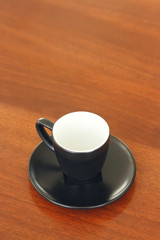Black coffee cup