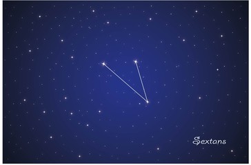 Obraz na płótnie Canvas Constellation Sextans