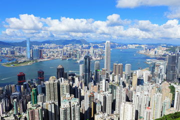 Hong Kong financial district