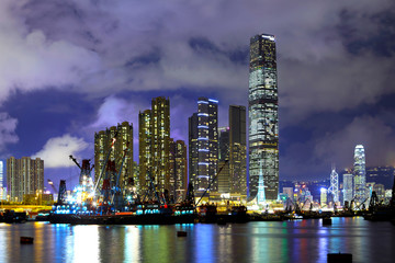 Obraz premium Kowloon district in Hong Kong
