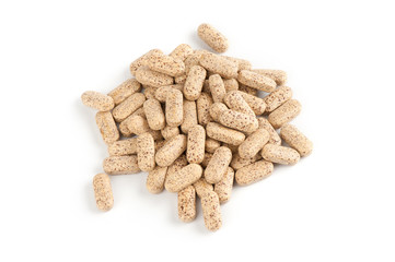 multi vitamins isolated on white