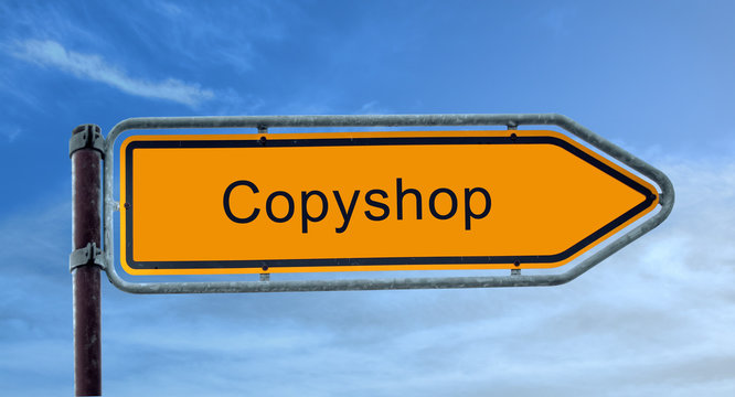 Strassenschild 8 - Copyshop