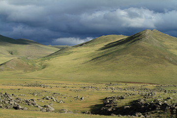 Orkhon Tal Regenzeit in der Mongolei
