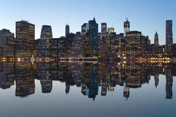Reflection of Lower Manhattan