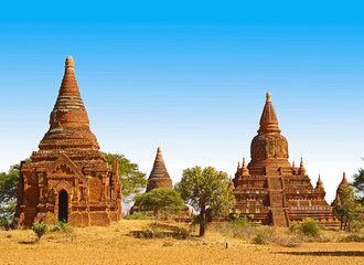 Fototapeta premium Temples in Bagan, Myanmar (Burma).
