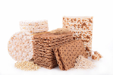 assortment of cereals crackers
