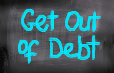 Get Out Of Debt Concept