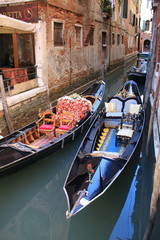 gondole nel canale di venezia