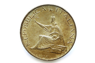 500 Lire Argento Unita' D'Italia 1961 ليرة إيطالية