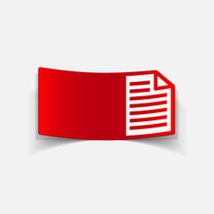 realistic design element: paper, a4