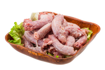 Raw chicken neck