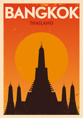Bangkok Poster - obrazy, fototapety, plakaty