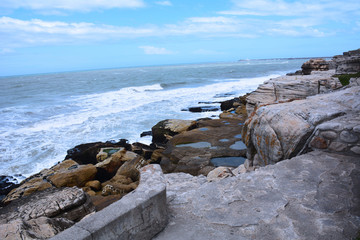 Fototapeta na wymiar Mar Del Plata coast, Argentina
