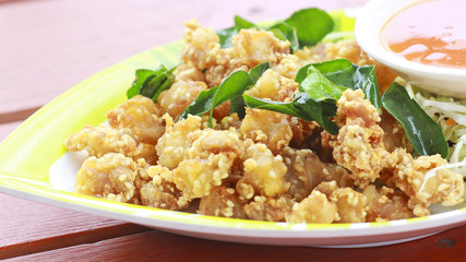 A Delicious southern golden brown fried chicken