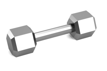 realistic 3d render of lifting weights