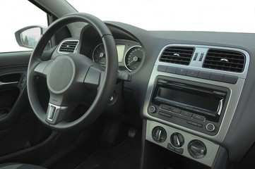 Interior of modern new car