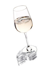 wine glass isolated
