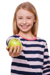 Fototapeta premium Sharing apple with you.