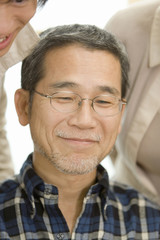 Obraz premium smiling man with glasses