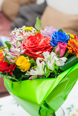 Mazzo di fiori, bouquet auguri