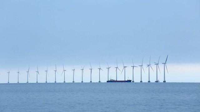 Wind turbines at sea