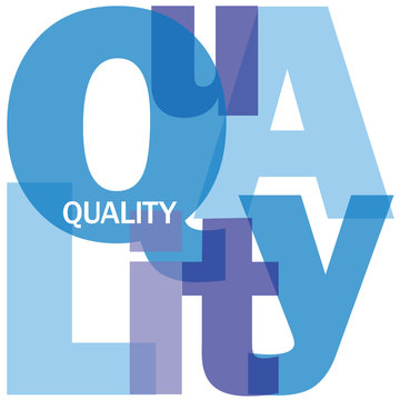 "QUALITY" Letter Collage (customer service satisfaction choice)