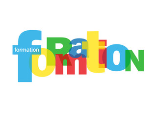 Mosaïque de Lettres "FORMATION" (études diplômes éducation cv)