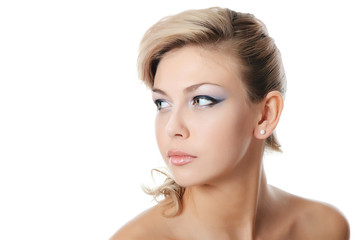 Fototapeta premium Portrait of beautiful girl - Creative make-up
