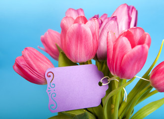 Tulips with Card