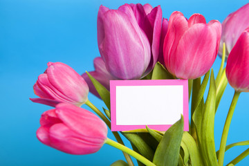 Flowers with Card