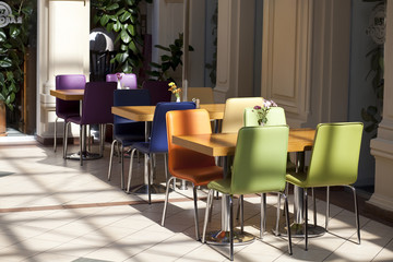 interior of the factory canteen