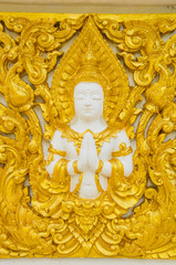 Thai style art temple, Wat Phrathat Nong Bua in Ubon Ratchathani