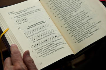 Brevierbuch, Kloster Mariastein, Kanton Solothurn, Schweiz