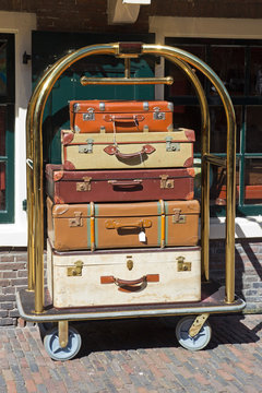 Bellman's luggage cart