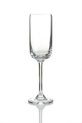 wine glass on white table