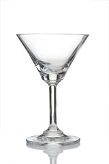 cocktail glass on white table