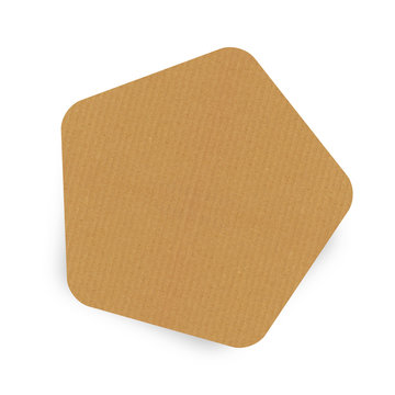 Pentagone en papier kraft