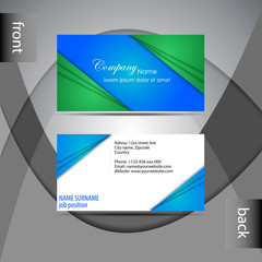 Abstract professional business card template