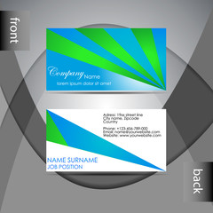 Fototapeta premium Abstract professional business card template