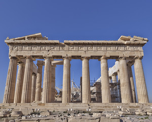 Obraz premium Parthenon ancient temple, acropolis of Athens, Greece