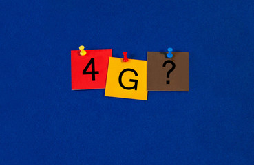 4G, sign series for mobiles, phones and the internet.