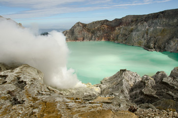 Fototapeta na wymiar Ijen volcano